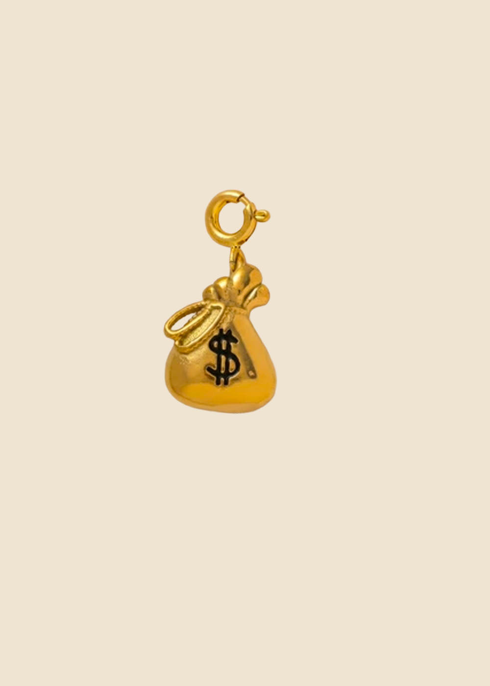 Money Bag Clasp Charm – Antique Gold