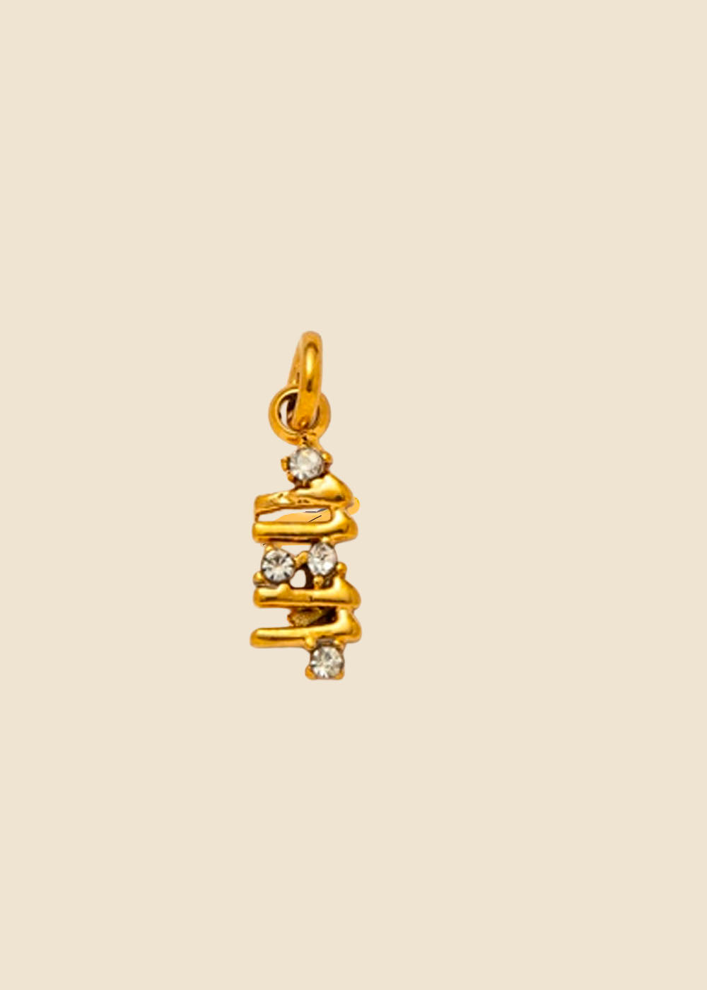 11 : 11  Charm – Gold & Crystal