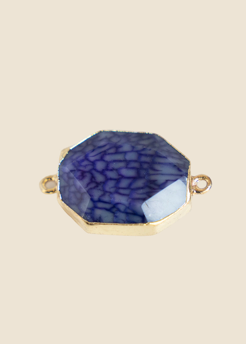 Purple Stone Link Charm for Eli & Kai leather journals