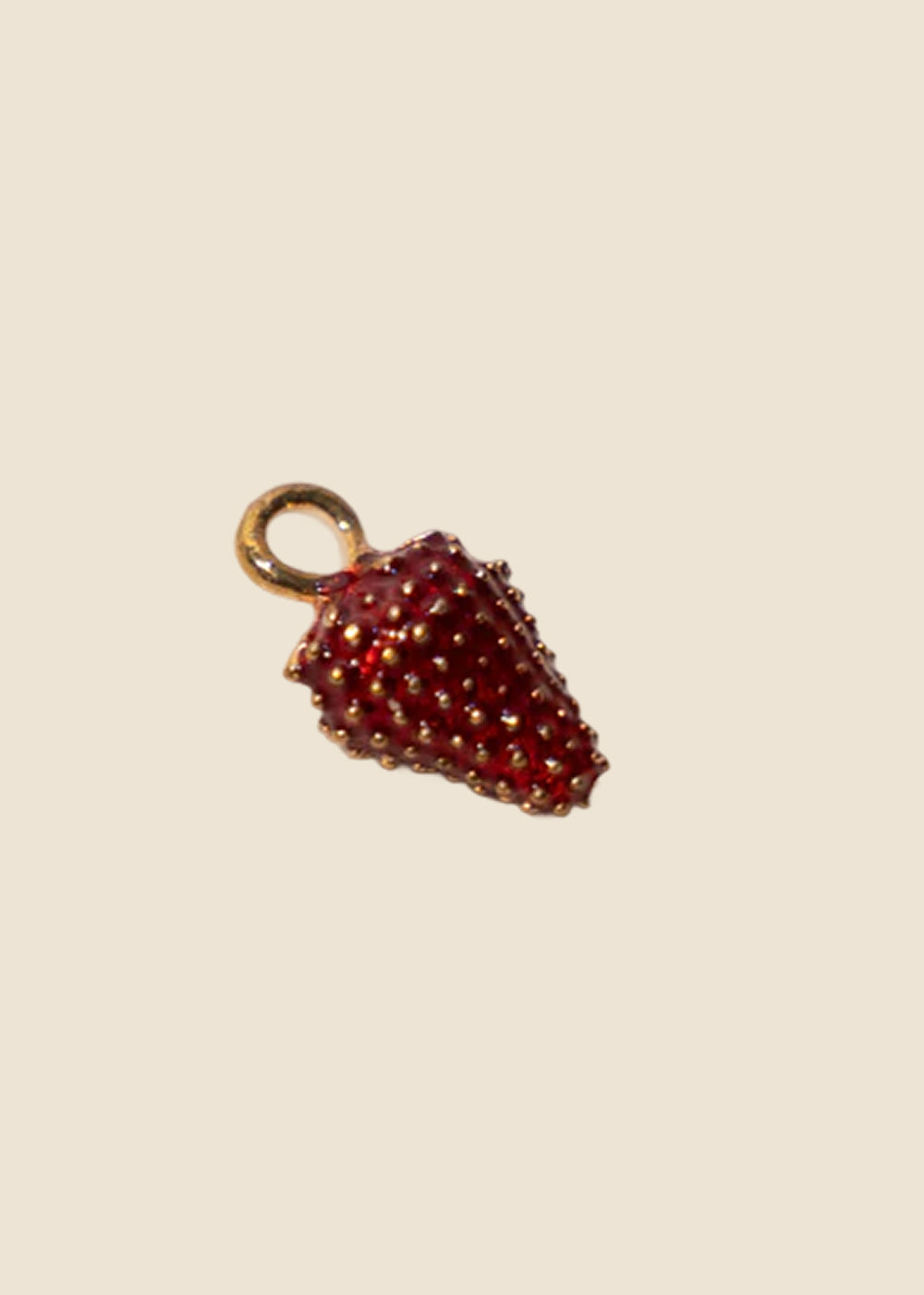 Red Strawberry Charm for Eli & Kai leather journals