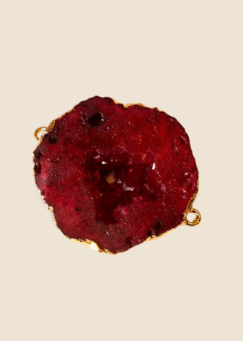 Red Agate Link Charm for Eli & Kai leather journals