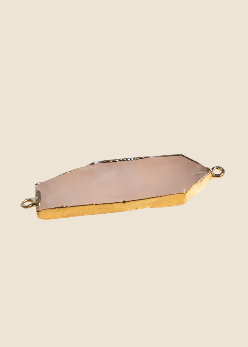 Rose Quartz Link Charm for Eli & Kai leather journals