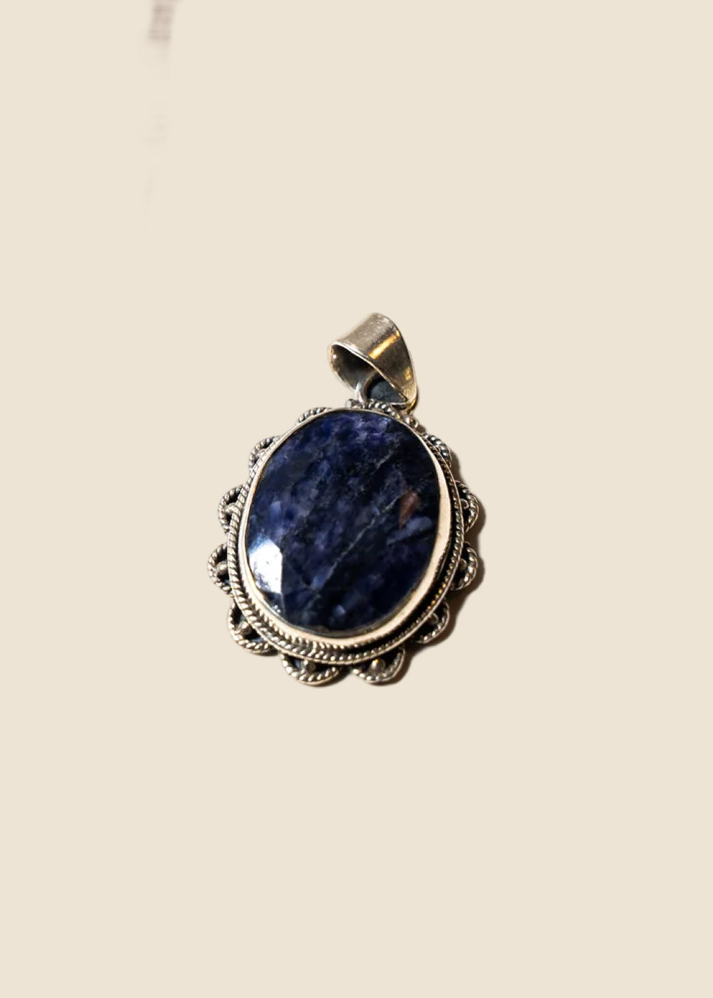 Sapphire Sterling Silver Small Charm for Eli & Kai leather journals