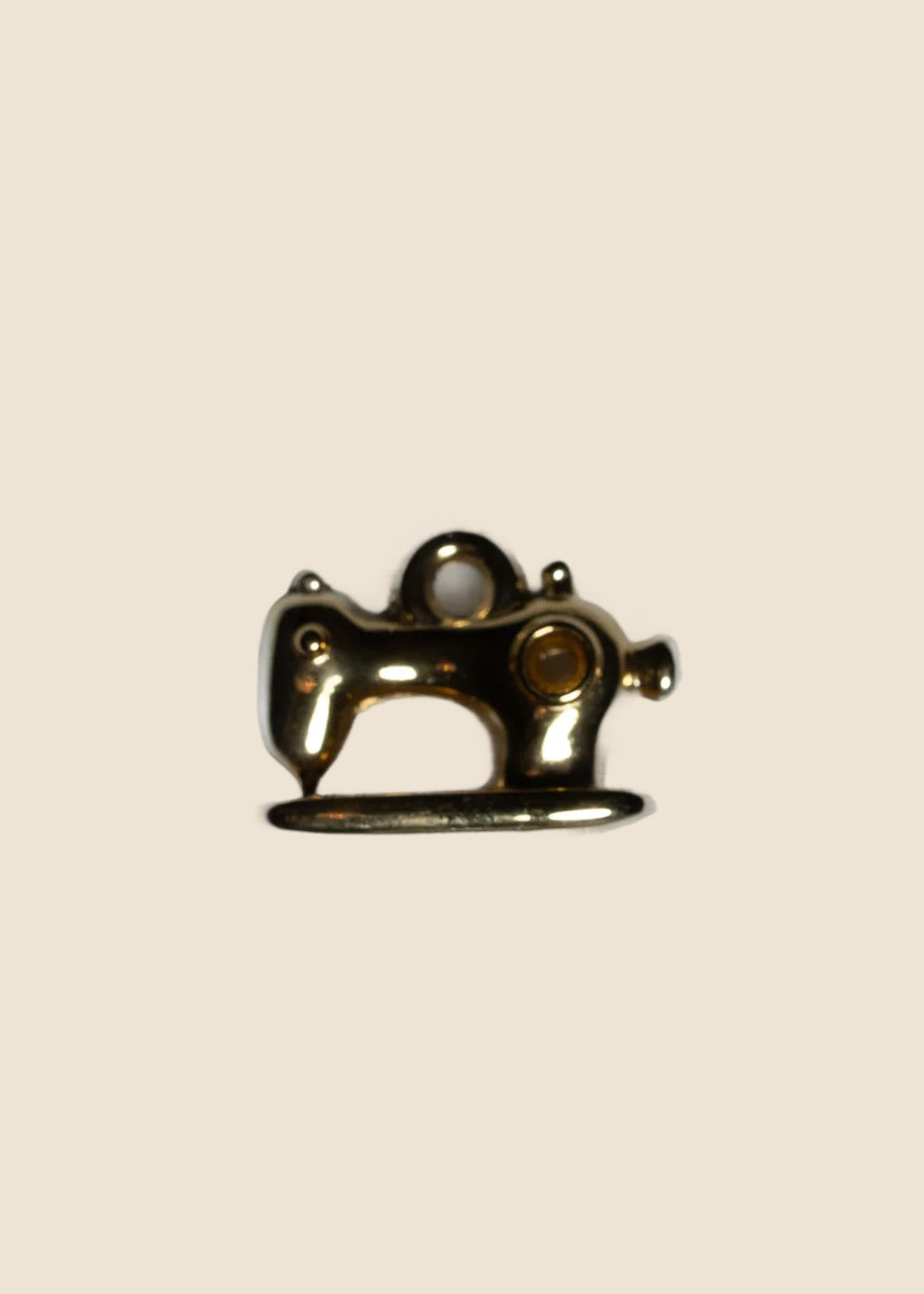 Gold: Sewing Machine Charm in Gold for Eli & Kai leather journals