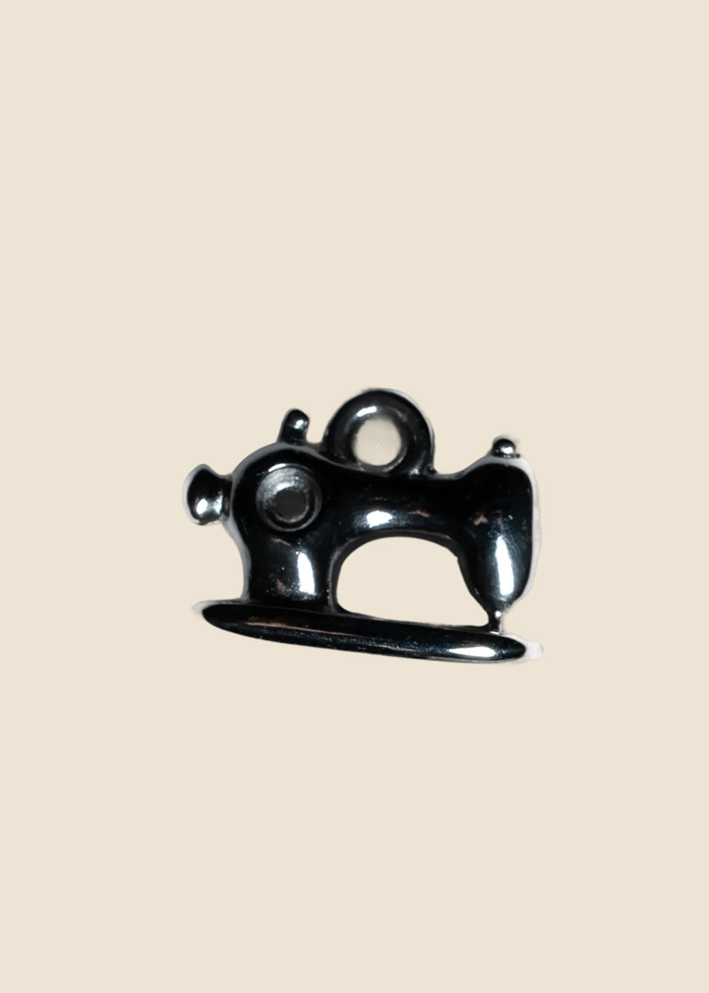 Silver: Sewing Machine Charm in Silver for Eli & Kai leather journals