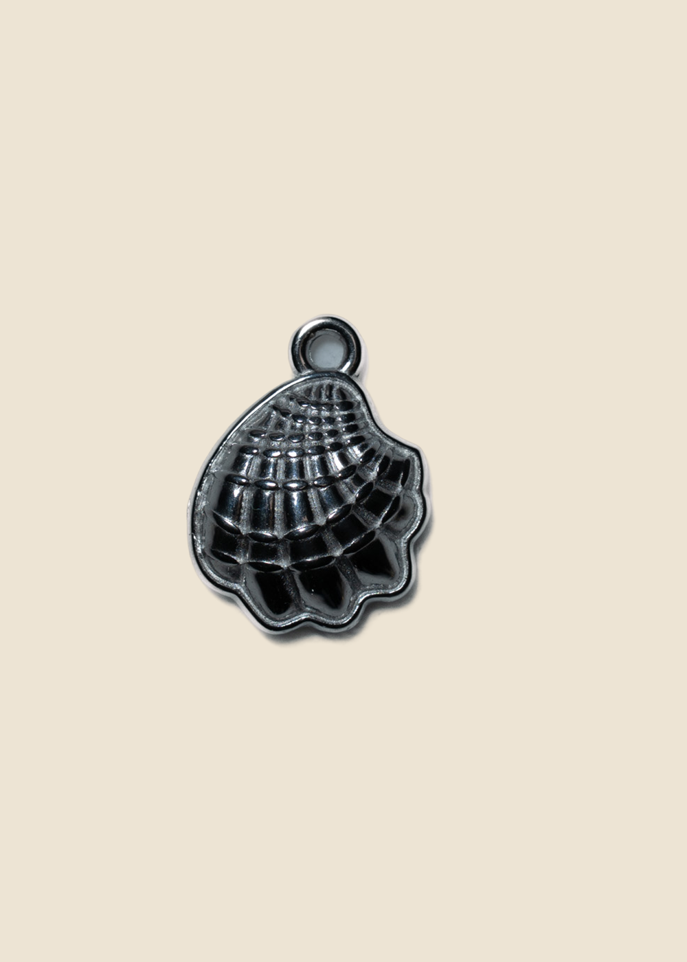 Silver: Shell Charm in Silver for Eli & Kai leather journals