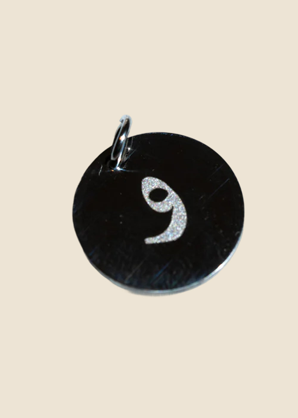 W: Silver Arabic Letter W Charm for Eli & Kai leather journals