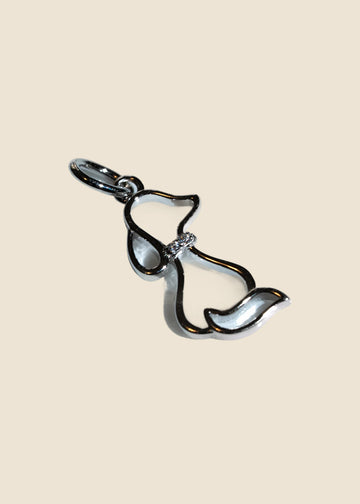 Silver Dog Charm for Eli & Kai leather journals
