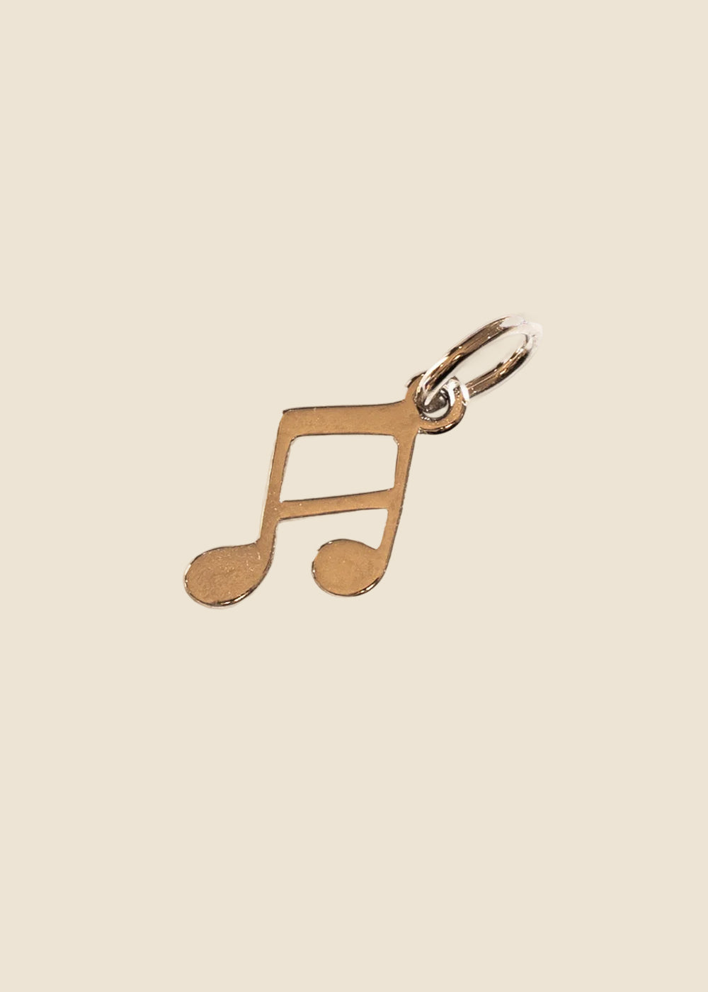 Silver Music Note Charm for Eli & Kai leather journals