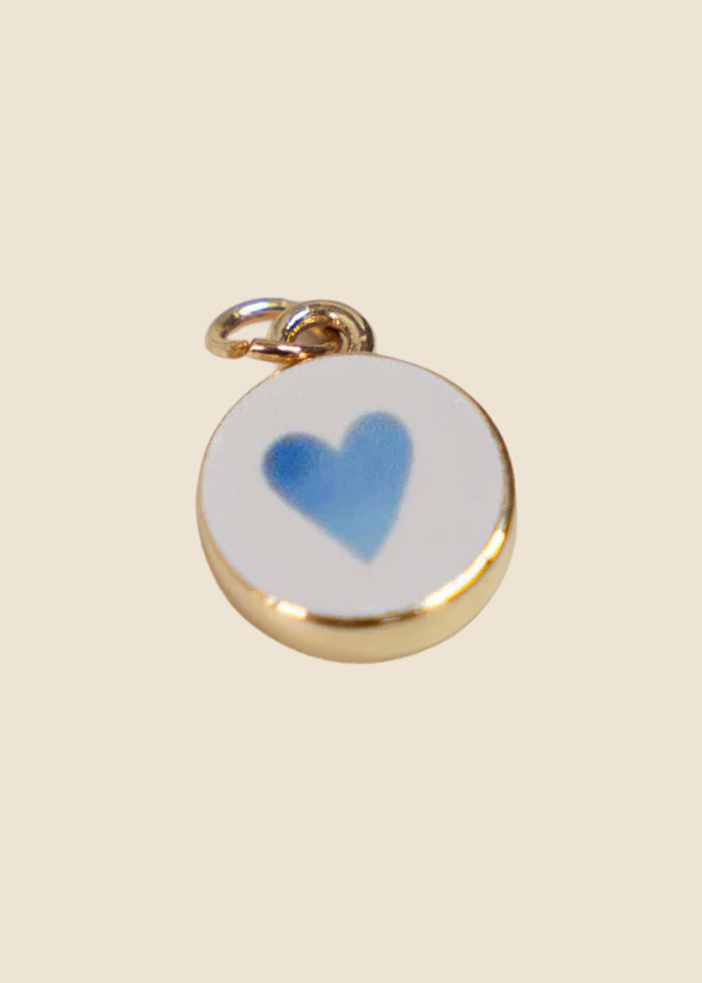Small Blue Heart Charm for Eli & Kai leather journals