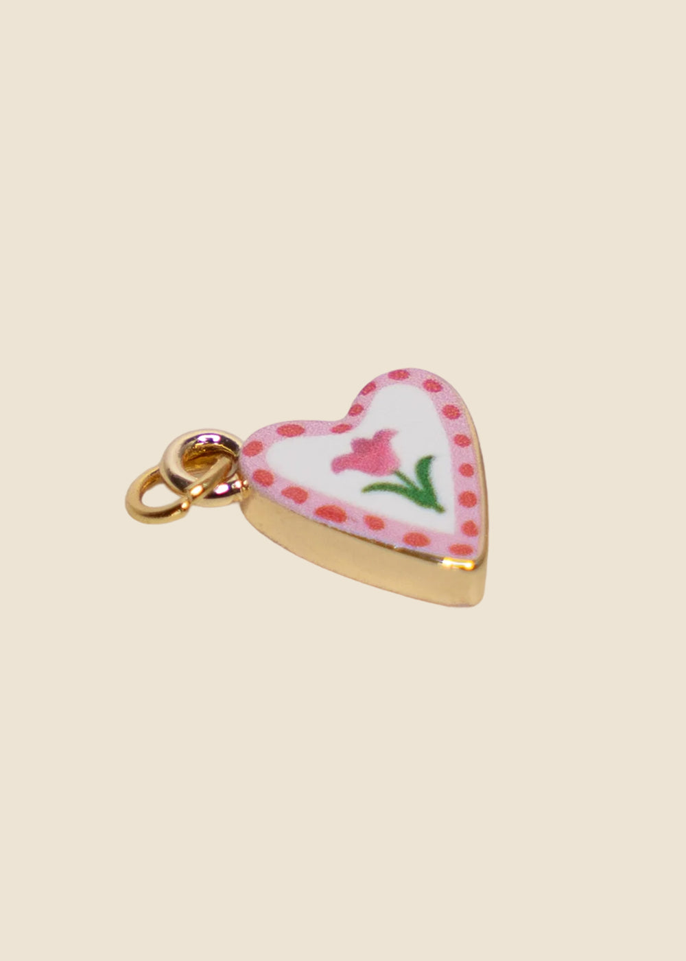 Small Heart Shaped Rose Charm for Eli & Kai leather journals