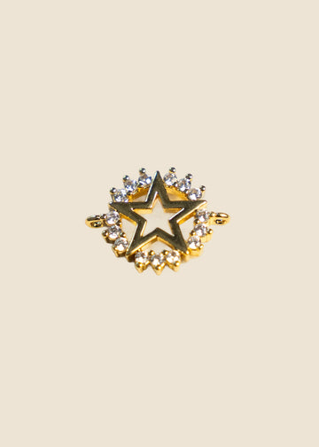 Small Star Link Charm for Eli & Kai leather journals