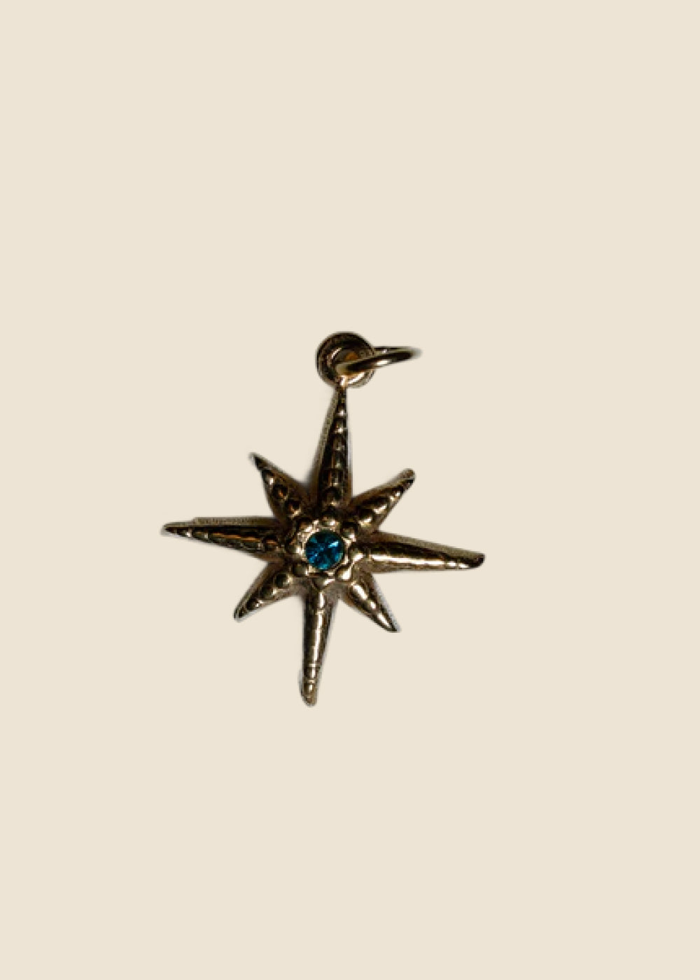 Star With Blue Stone Charm for Eli & Kai leather journals