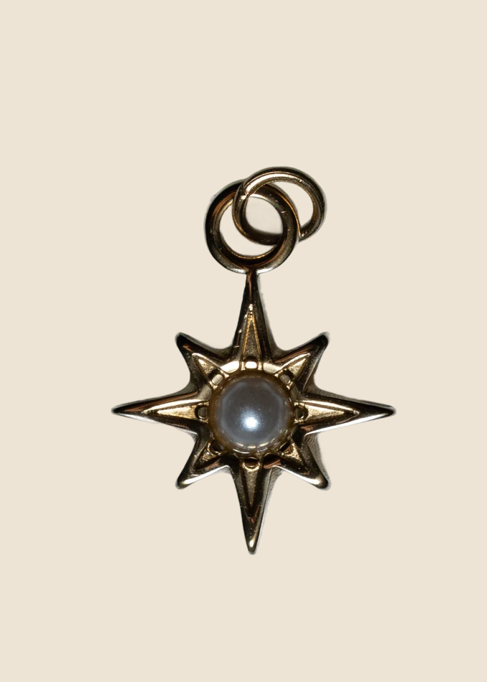 Star With Pearl Charm for Eli & Kai leather journals