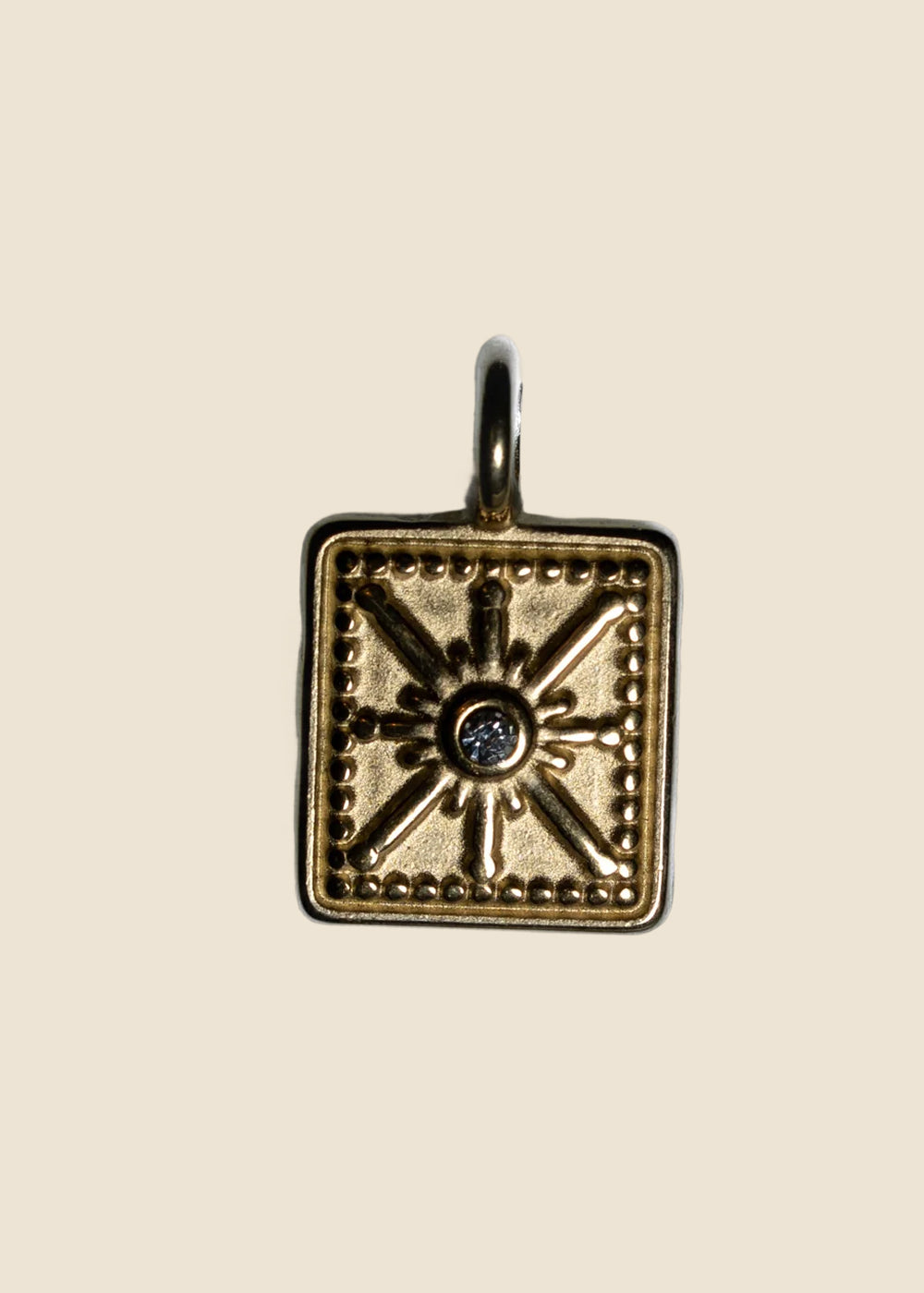 Star in Square Charm for Eli & Kai leather journals