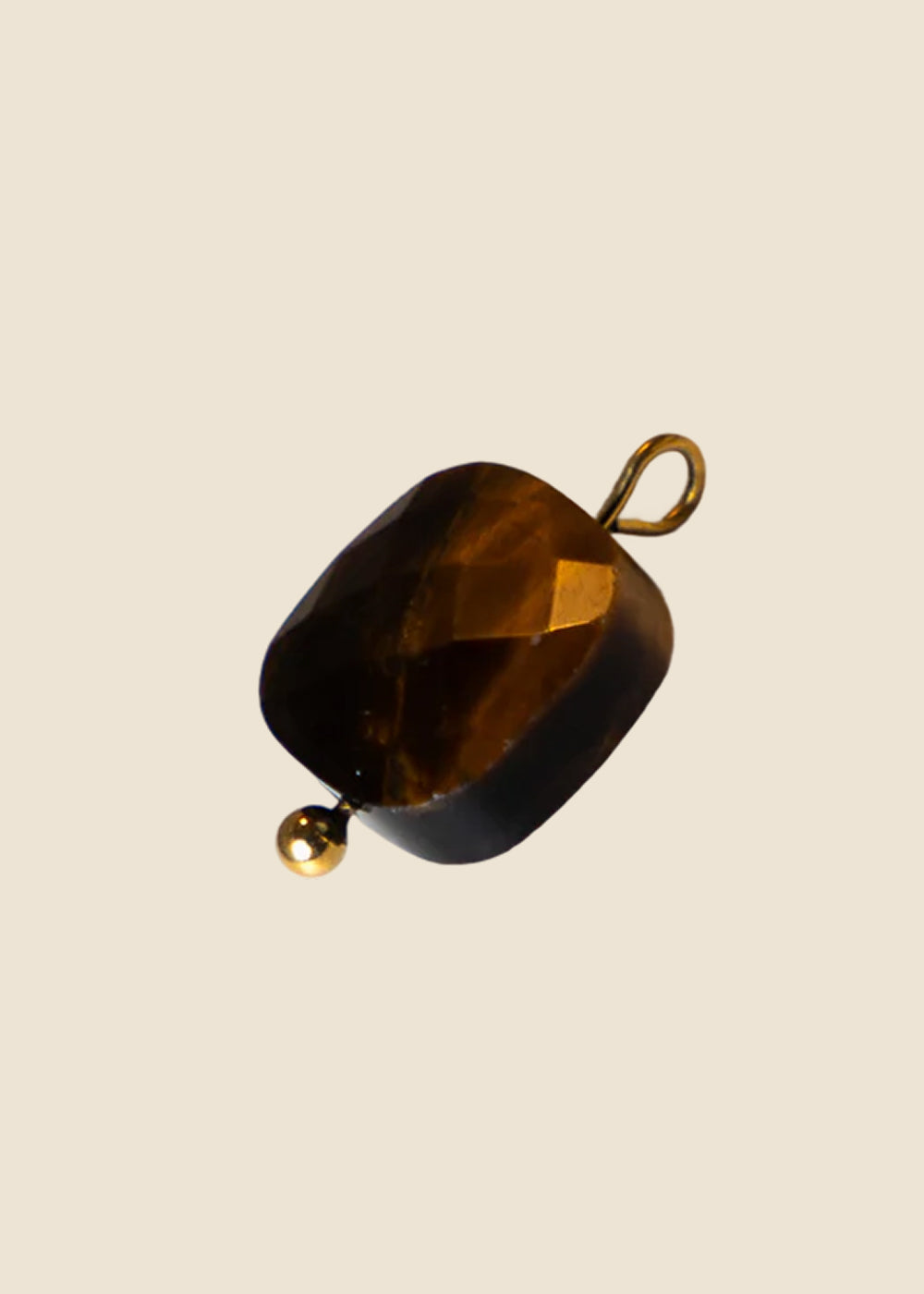 Tiger Eye Stone Charm for Eli & Kai leather journals