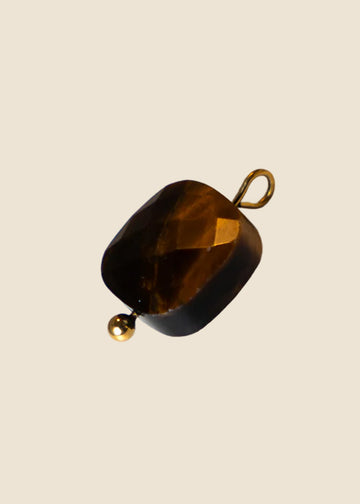Tiger Eye Stone Charm for Eli & Kai leather journals
