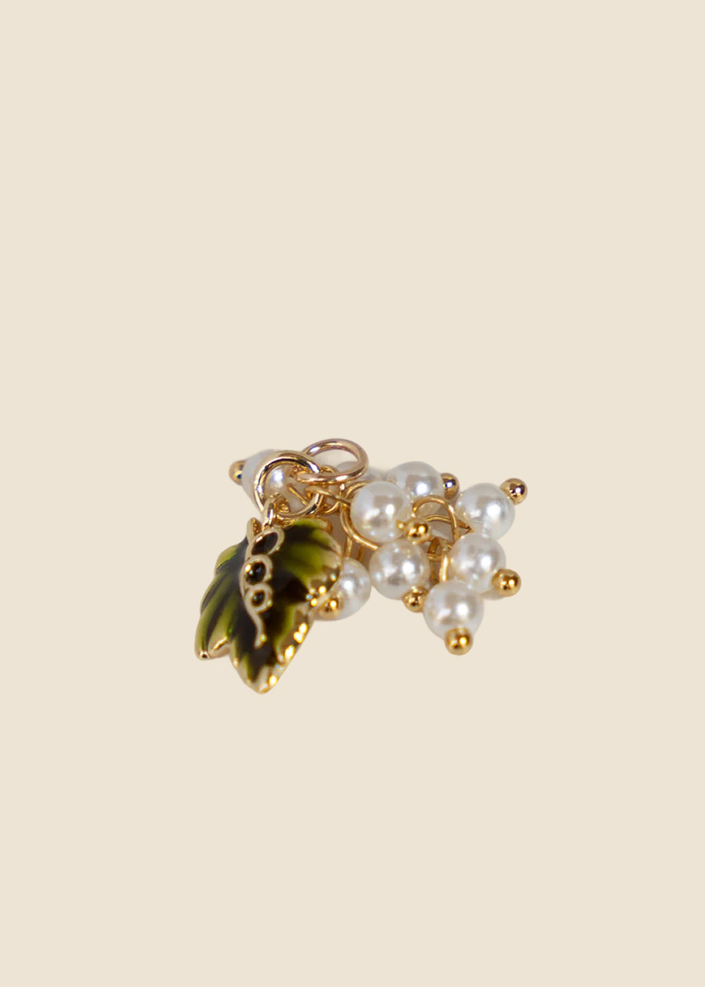 White Grapes With Leaf Charm for Eli & Kai leather journals