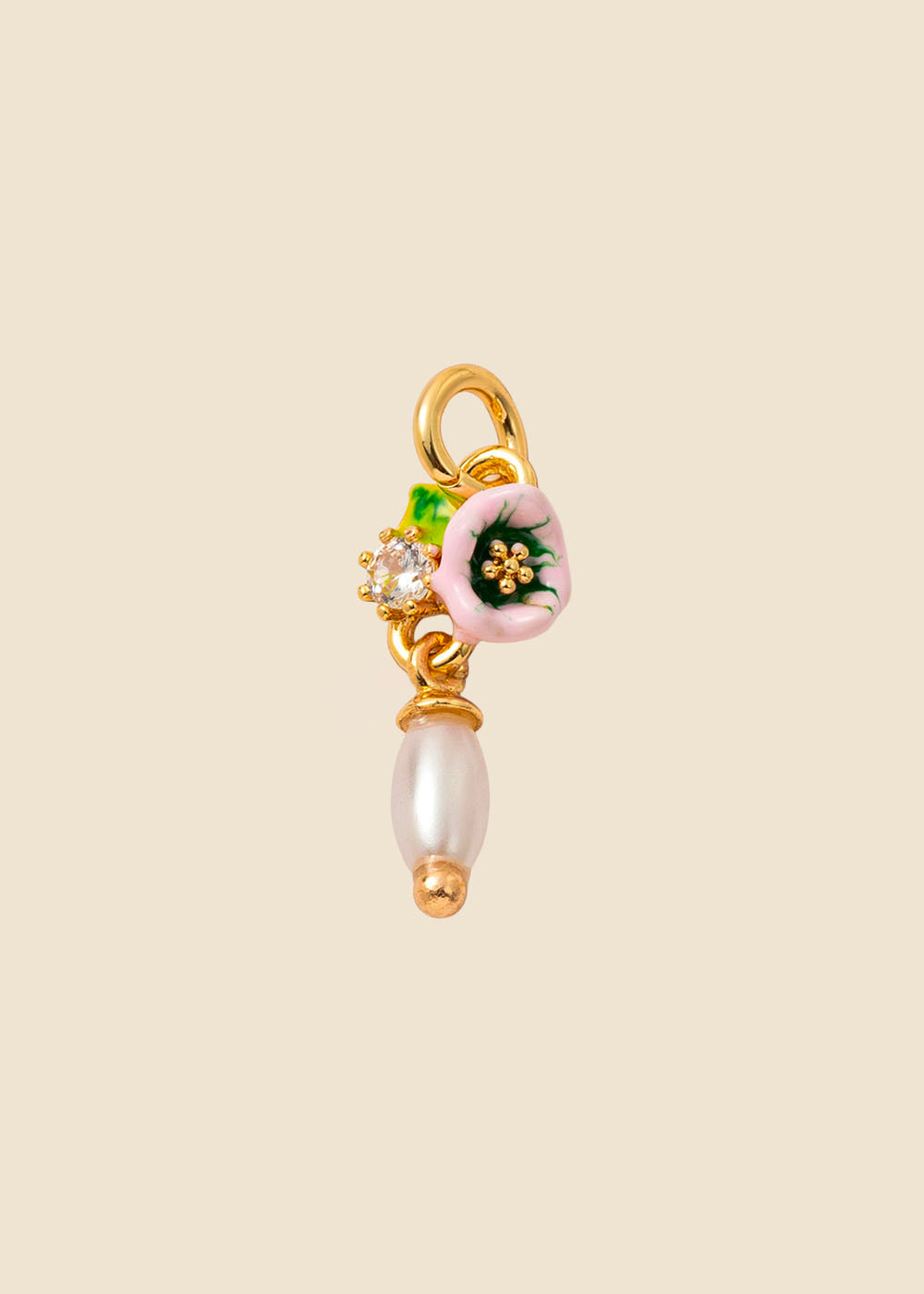 Flower With Pearl Drop
