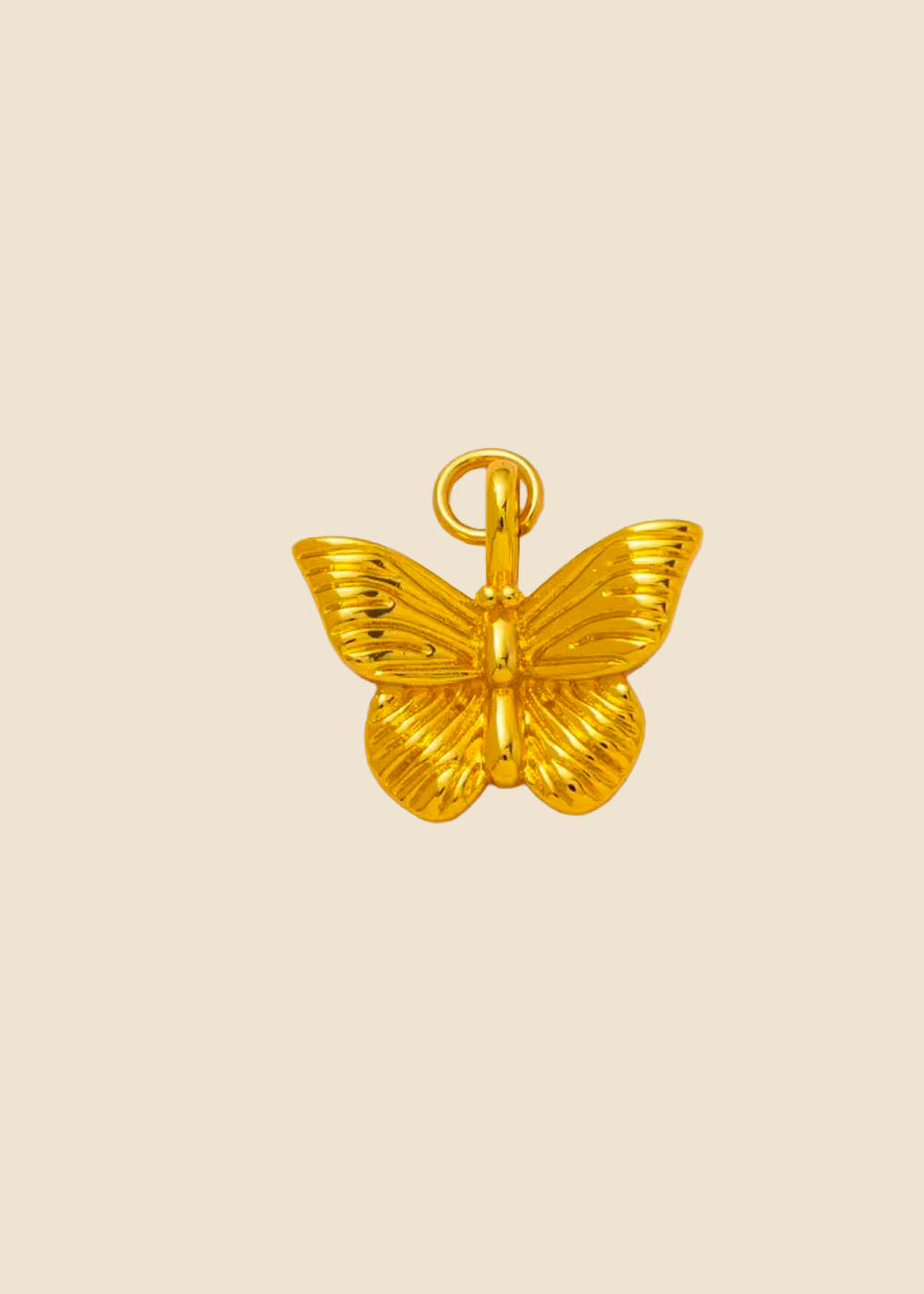 Butterfly Charm – High-Polish Gold