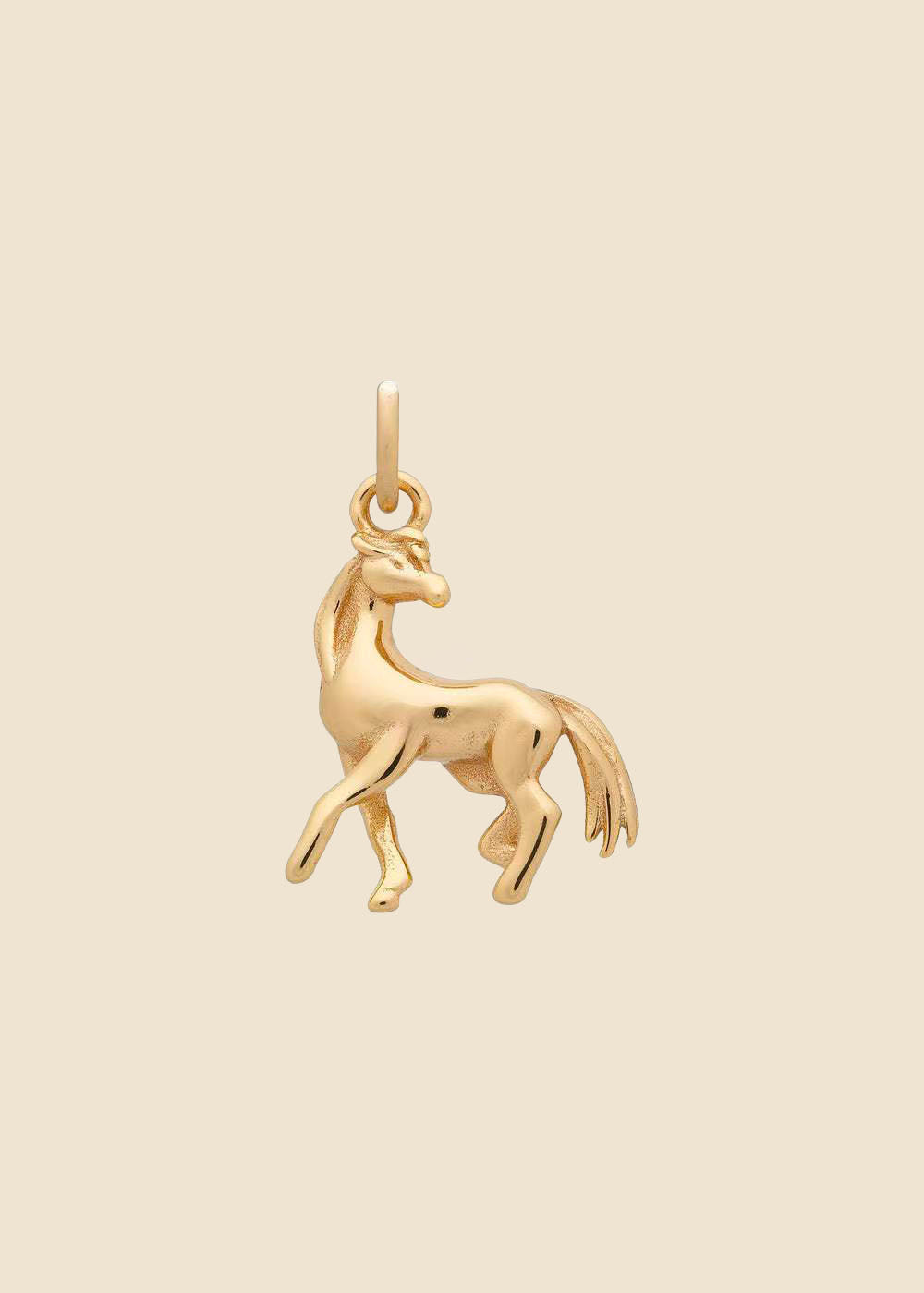 Golden Horse Small Charm