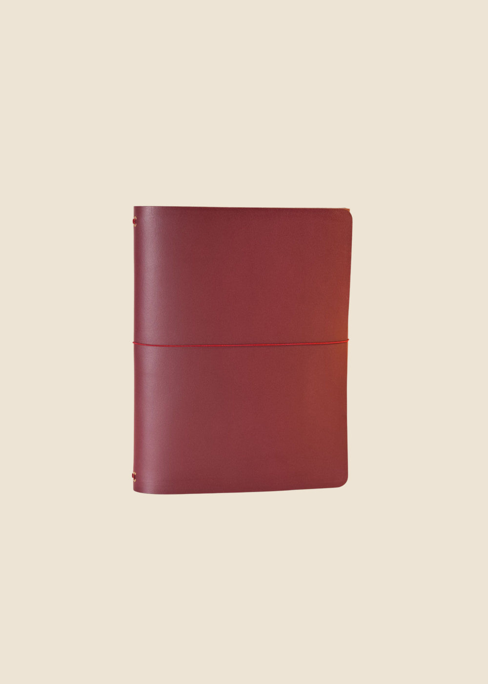 Oxford Large leather journal in bordoux leather by Eli & Kai