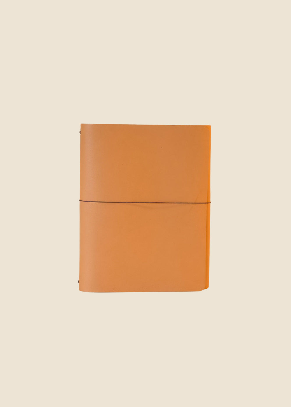 Oxford Large leather journal in Caramel Dusk leather with wrap cord