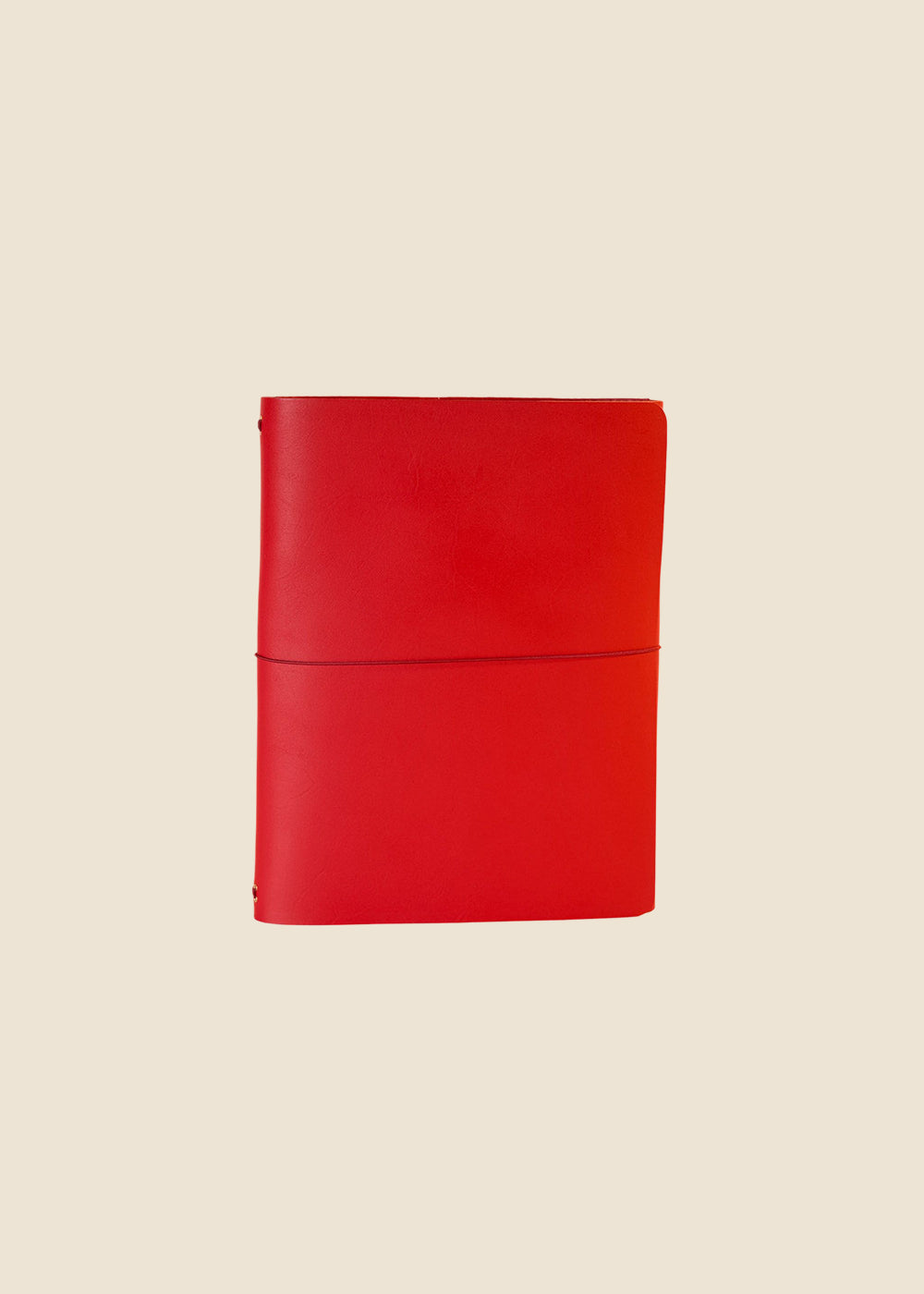 Oxford Large leather journal in Oxblood vegetable-tanned leather