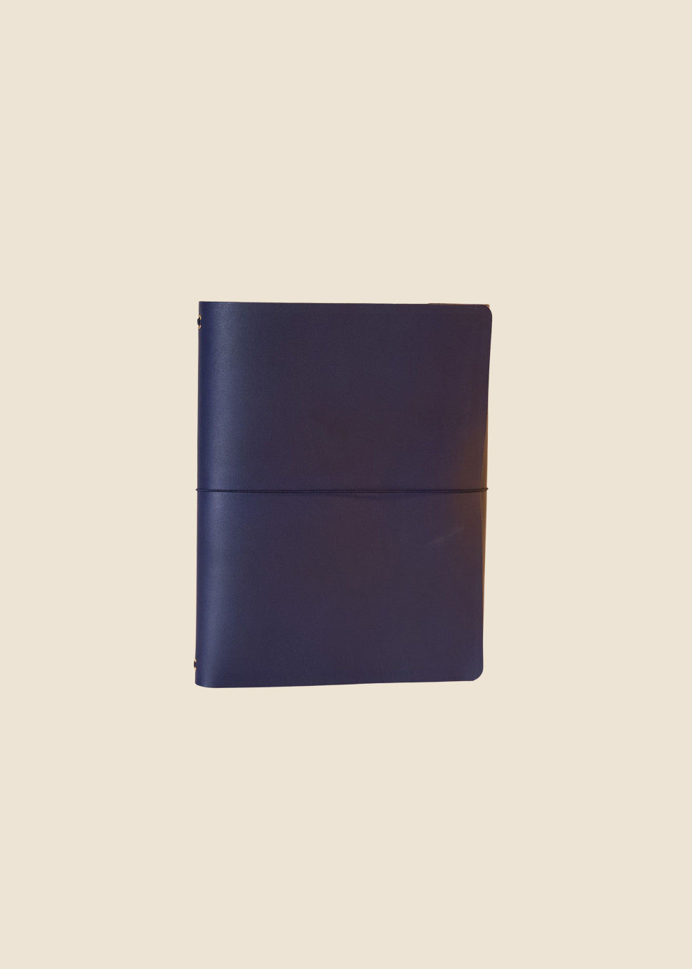 Oxford Large leather journal in Dark Blue leather by Eli & Kai