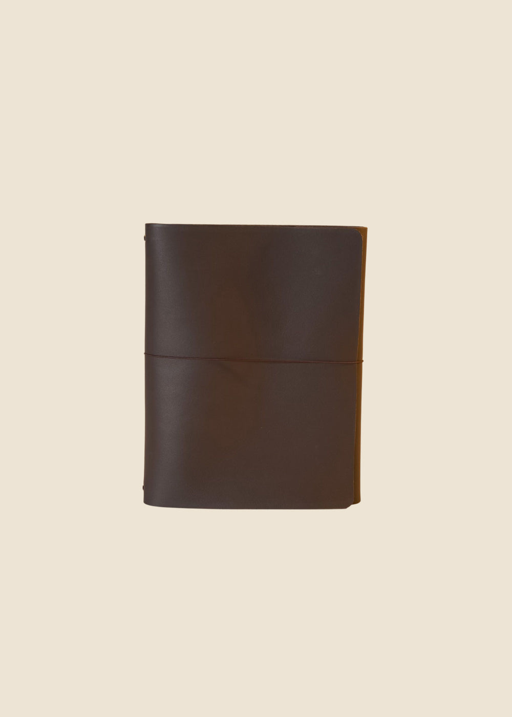 Oxford Large leather journal in Turkish Coffee leather by Eli & Kai