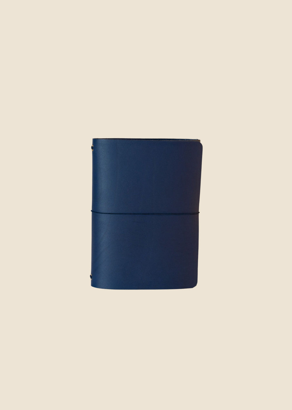 Heatherfield A6 leather journal in deep blue leather by Eli & Kai