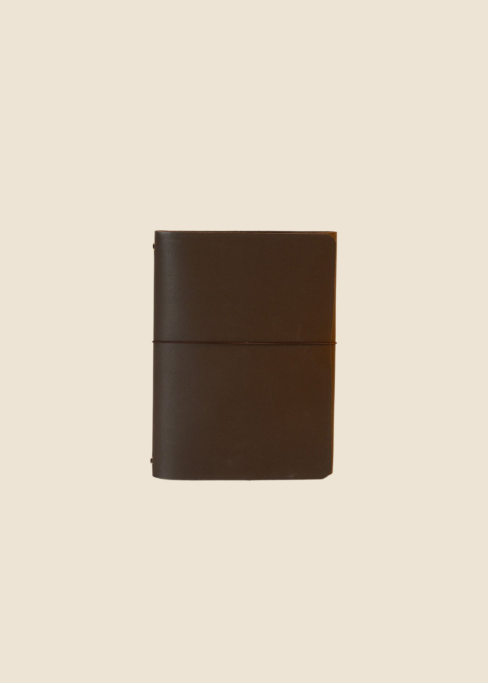 Heatherfield A6 leather journal in Turkish Coffee leather by Eli & Kai