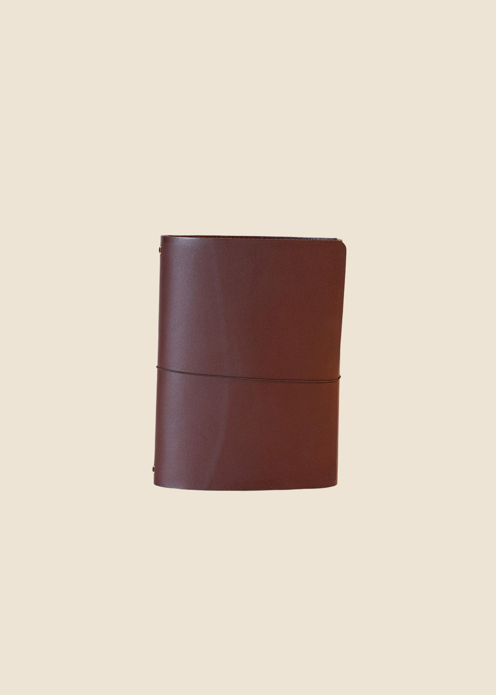 Woodview A5 leather journal in Wild Fig leather by Eli & Kai