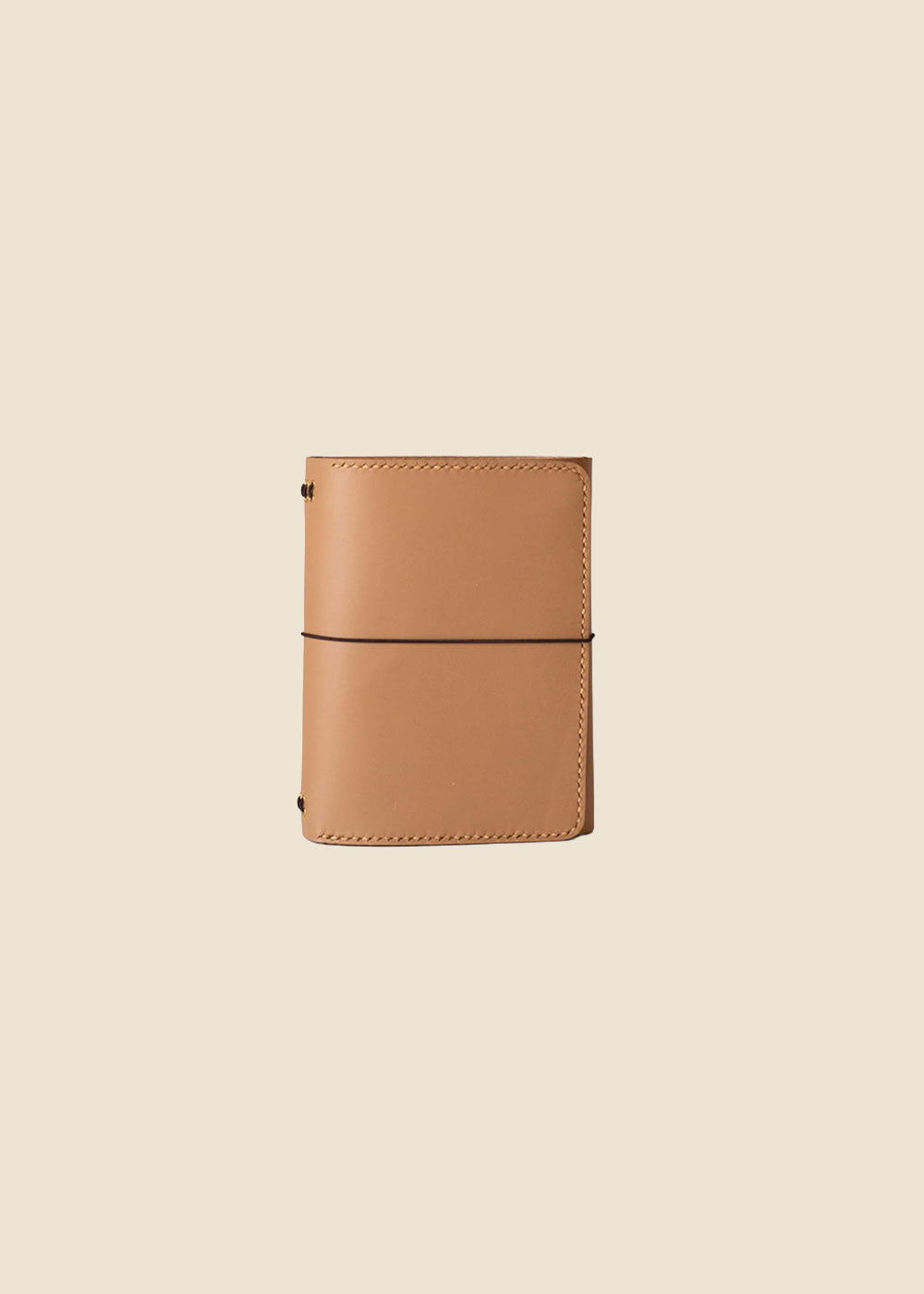 Heatherfield A6 leather journal in Nude vegetable-tanned leather