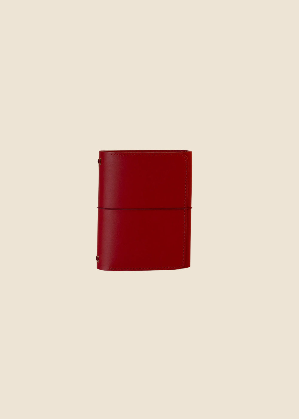 Heatherfield A6 leather journal in Oxblood leather with stitched cover
