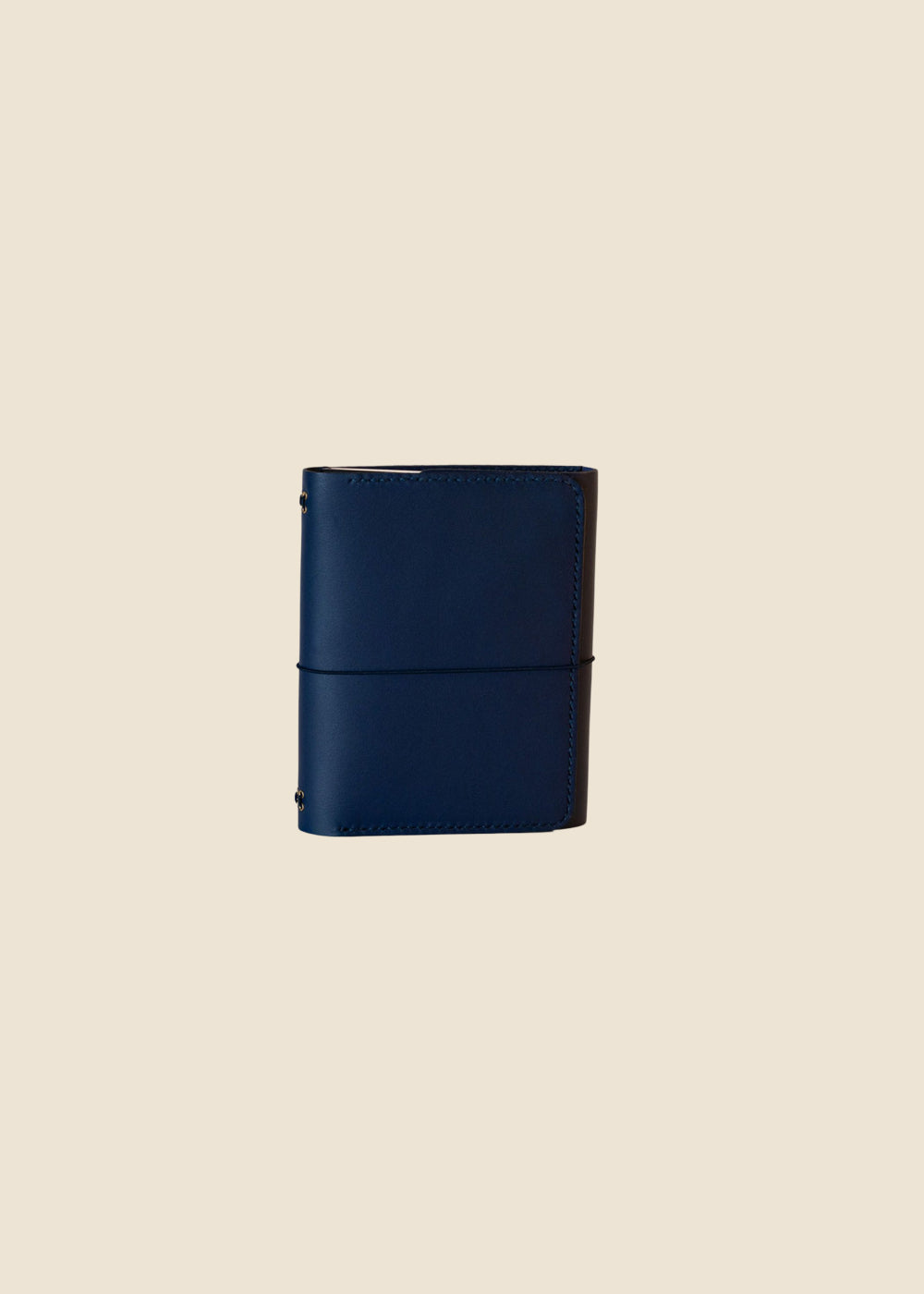 Heatherfield A6 leather journal in deep blue leather by Eli & Kai