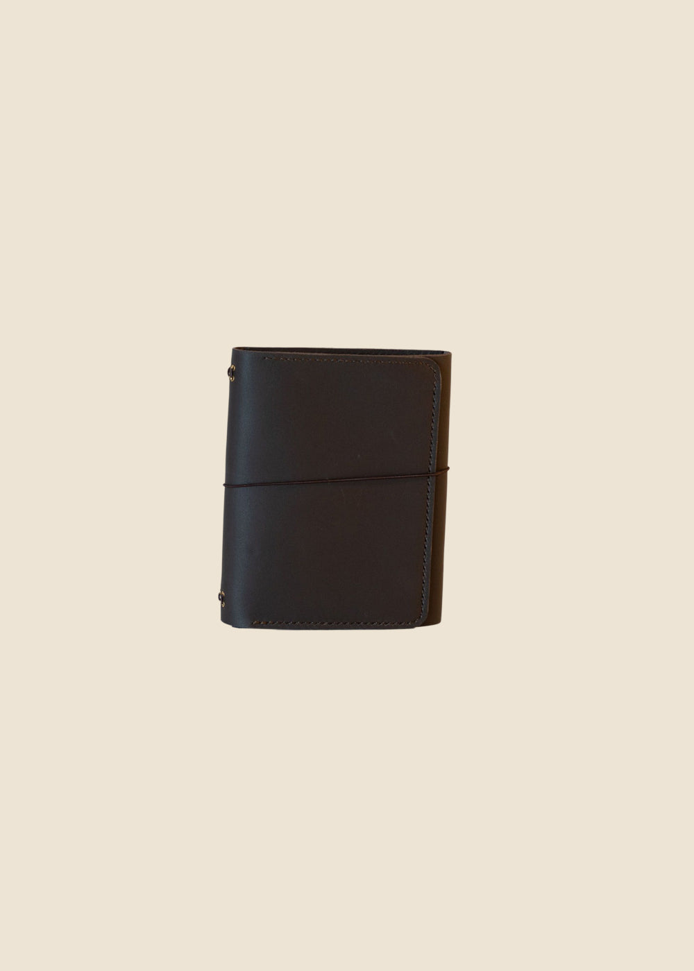 Heatherfield A6 leather journal in Turkish Coffee leather by Eli & Kai
